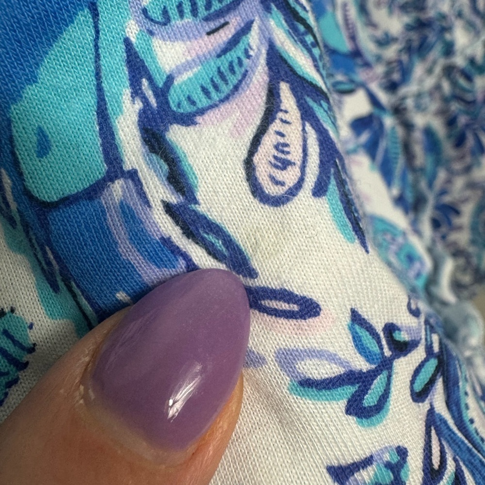 Lilly Pulitzer Loro dress Baha blue Bird is the word Size Small - Picture 13 of 13